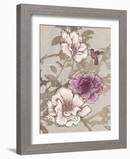 Gilded Hummingbird-Devon Ross-Framed Art Print