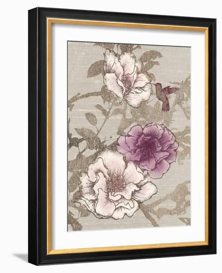 Gilded Hummingbird-Devon Ross-Framed Art Print