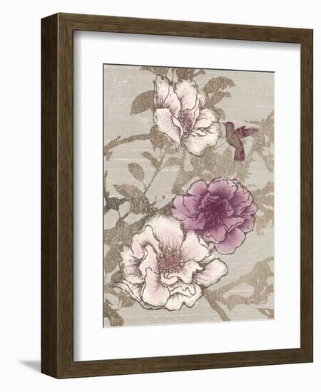 Gilded Hummingbird-Devon Ross-Framed Art Print