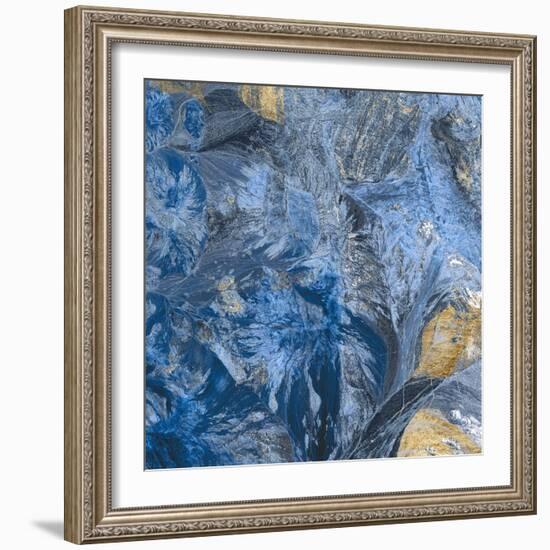 Gilded Indigo III-Jarman Fagalde-Framed Art Print