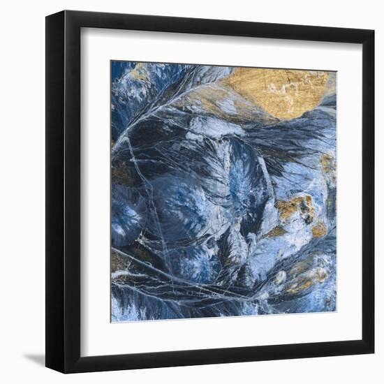 Gilded Indigo IV-Jarman Fagalde-Framed Art Print