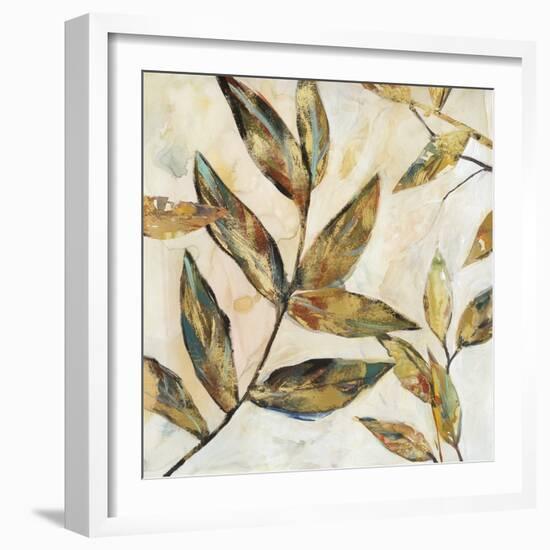 Gilded Leaves I-Carol Robinson-Framed Art Print