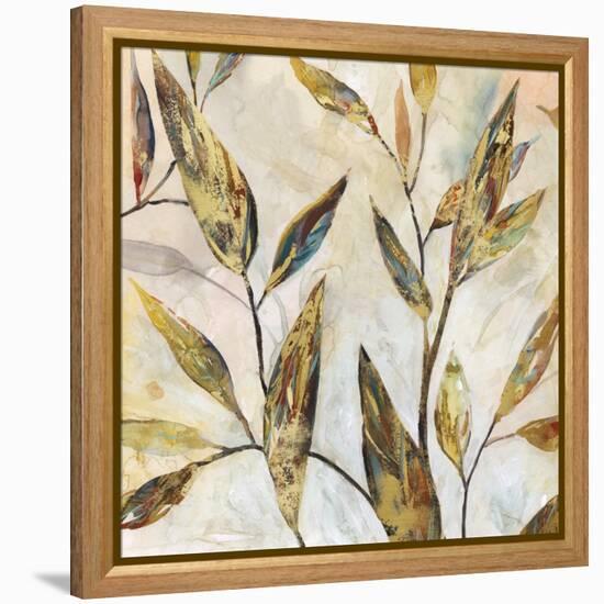 Gilded Leaves II-Carol Robinson-Framed Stretched Canvas