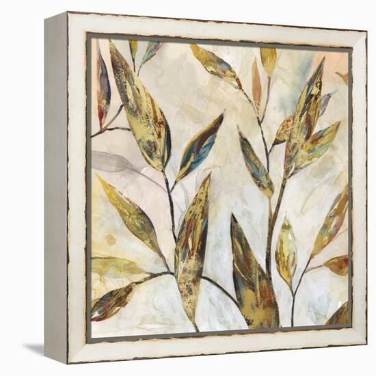 Gilded Leaves II-Carol Robinson-Framed Stretched Canvas