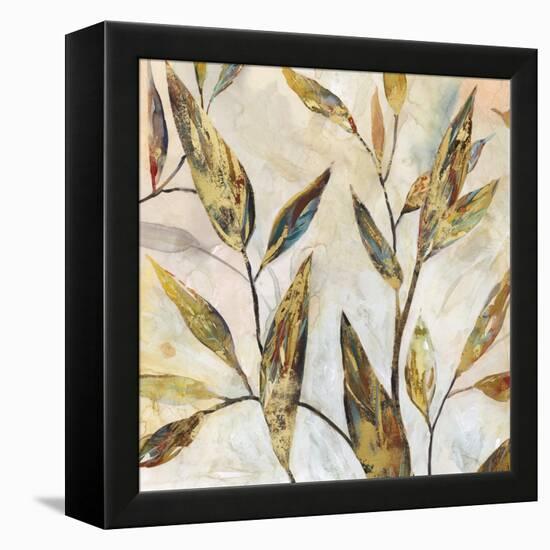 Gilded Leaves II-Carol Robinson-Framed Stretched Canvas