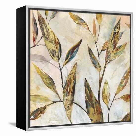 Gilded Leaves II-Carol Robinson-Framed Stretched Canvas