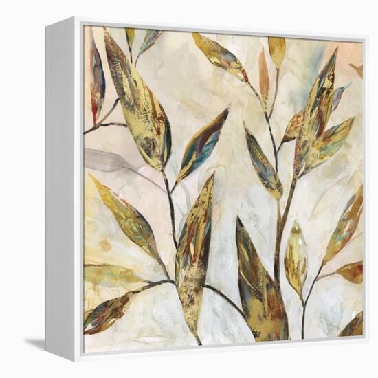 Gilded Leaves II-Carol Robinson-Framed Stretched Canvas