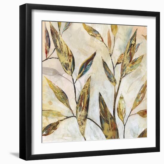 Gilded Leaves II-Carol Robinson-Framed Art Print