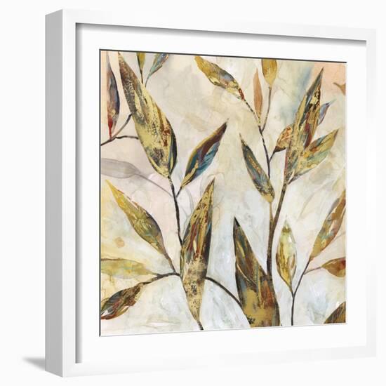 Gilded Leaves II-Carol Robinson-Framed Art Print