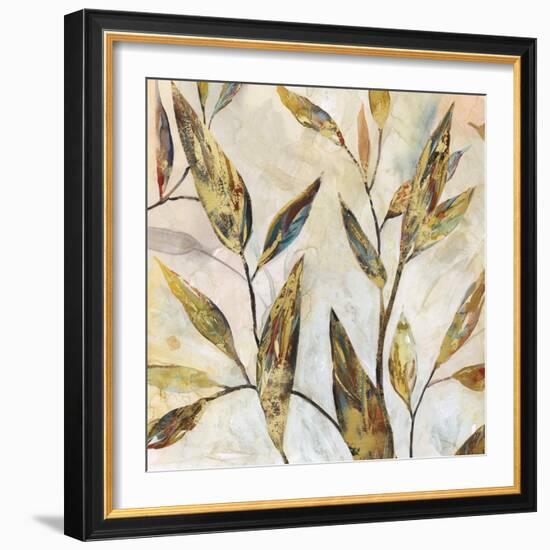 Gilded Leaves II-Carol Robinson-Framed Art Print