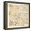 Gilded London Map-Laura Marshall-Framed Stretched Canvas