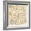 Gilded London Map-Laura Marshall-Framed Art Print