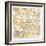 Gilded London Map-Laura Marshall-Framed Art Print