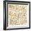 Gilded London Map-Laura Marshall-Framed Art Print