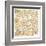 Gilded London Map-Laura Marshall-Framed Art Print