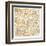 Gilded London Map-Laura Marshall-Framed Art Print