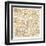 Gilded London Map-Laura Marshall-Framed Art Print