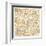 Gilded London Map-Laura Marshall-Framed Art Print