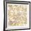 Gilded London Map-Laura Marshall-Framed Premium Giclee Print