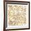 Gilded London Map-Laura Marshall-Framed Premium Giclee Print