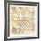 Gilded London Map-Laura Marshall-Framed Premium Giclee Print