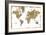 Gilded Map-Wild Apple Portfolio-Framed Art Print