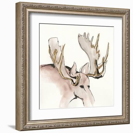 Gilded Moose-Chris Paschke-Framed Art Print