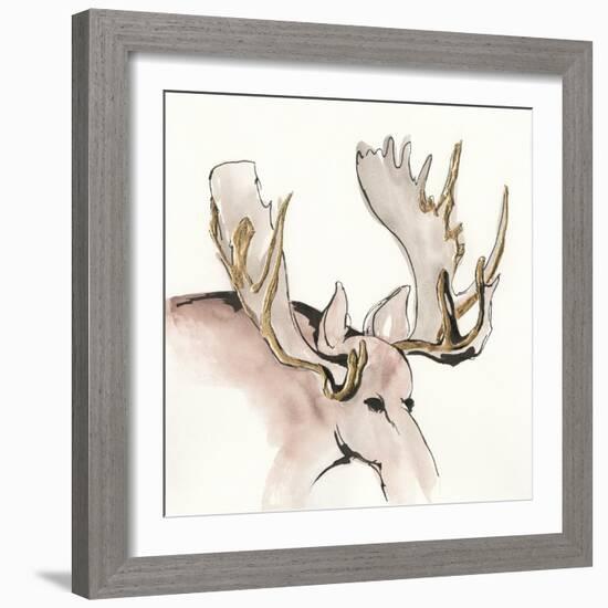 Gilded Moose-Chris Paschke-Framed Art Print