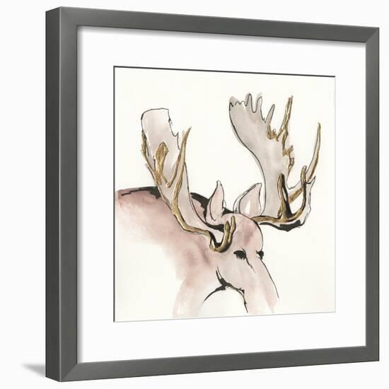 Gilded Moose-Chris Paschke-Framed Art Print