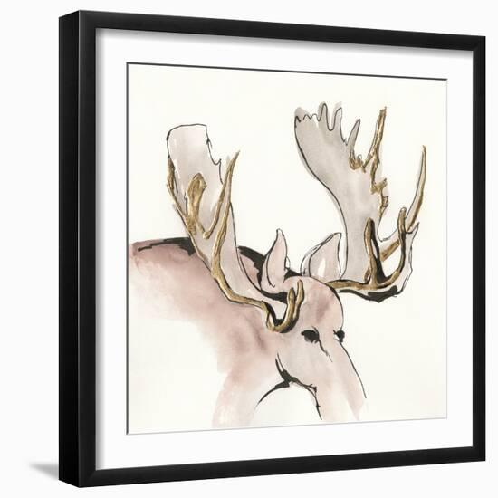 Gilded Moose-Chris Paschke-Framed Art Print