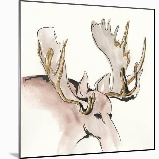 Gilded Moose-Chris Paschke-Mounted Art Print