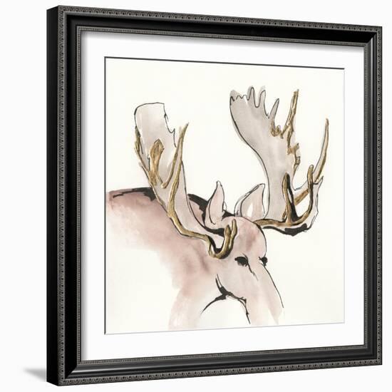 Gilded Moose-Chris Paschke-Framed Art Print