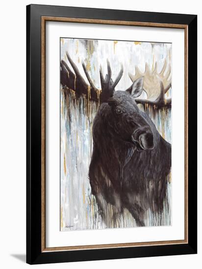 Gilded Moose-Angela Bawden-Framed Art Print