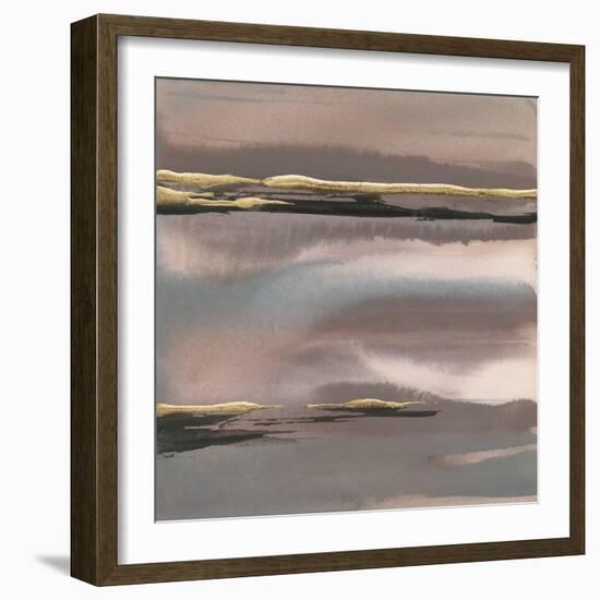 Gilded Morning Fog I-Chris Paschke-Framed Art Print