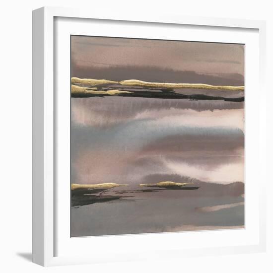 Gilded Morning Fog I-Chris Paschke-Framed Art Print