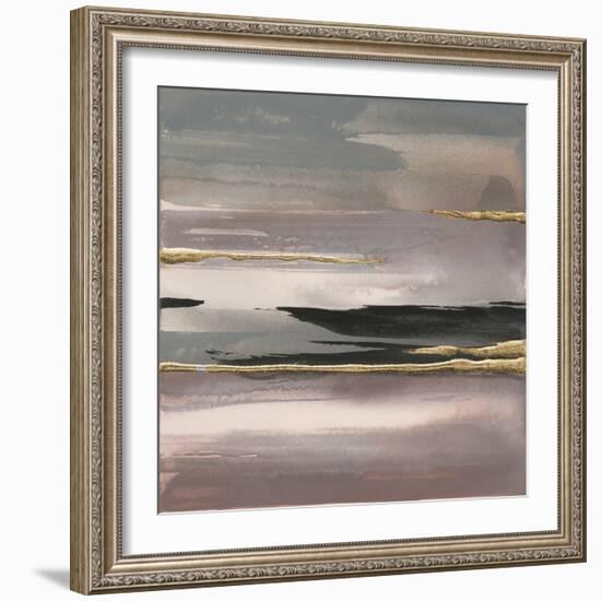Gilded Morning Fog II-Chris Paschke-Framed Art Print