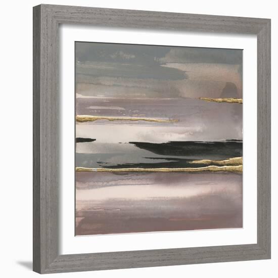 Gilded Morning Fog II-Chris Paschke-Framed Art Print