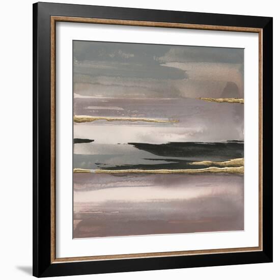 Gilded Morning Fog II-Chris Paschke-Framed Art Print