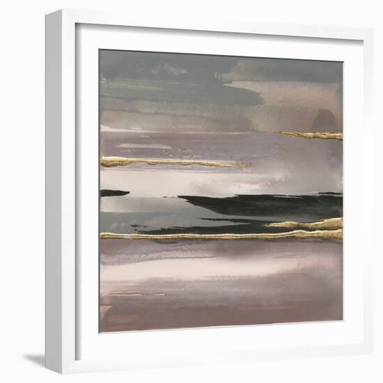 Gilded Morning Fog II-Chris Paschke-Framed Art Print