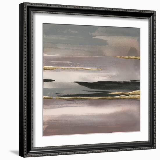 Gilded Morning Fog II-Chris Paschke-Framed Art Print