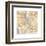 Gilded New York Map-Laura Marshall-Framed Art Print