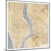 Gilded New York Map-Marshall Laura-Mounted Art Print