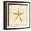 Gilded Ocean Starfish-Studio 5-Framed Art Print