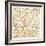 Gilded Paris Map-Laura Marshall-Framed Art Print