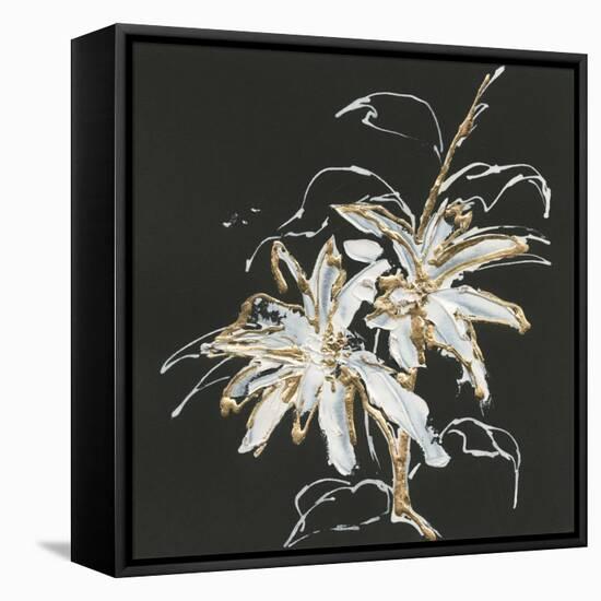 Gilded Poinsettias-Chris Paschke-Framed Stretched Canvas