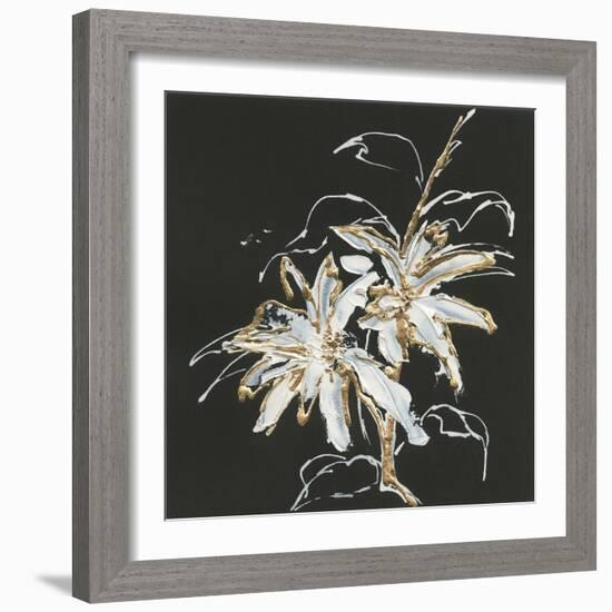 Gilded Poinsettias-Chris Paschke-Framed Art Print