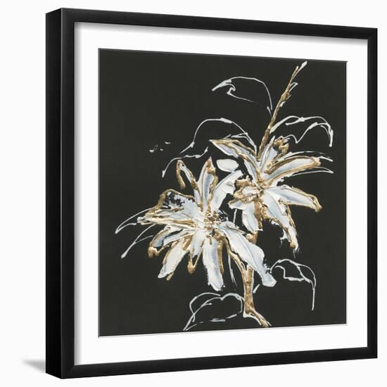 Gilded Poinsettias-Chris Paschke-Framed Art Print