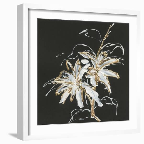 Gilded Poinsettias-Chris Paschke-Framed Art Print