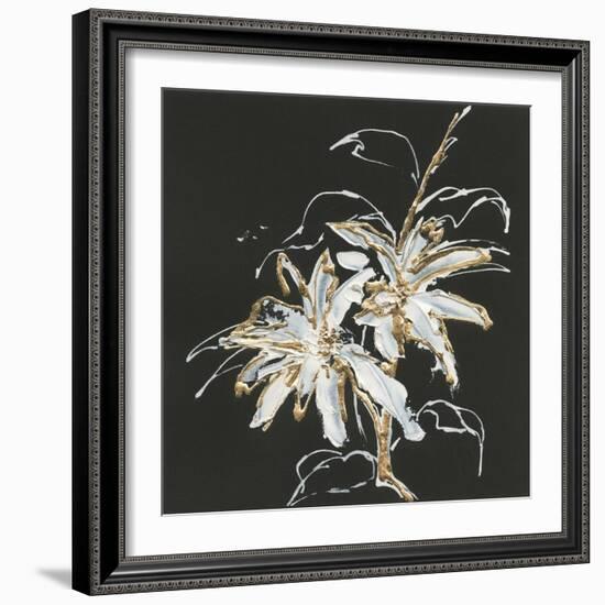 Gilded Poinsettias-Chris Paschke-Framed Art Print