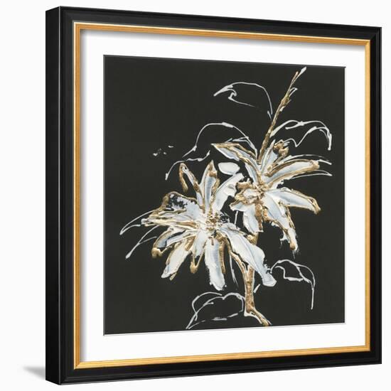 Gilded Poinsettias-Chris Paschke-Framed Art Print